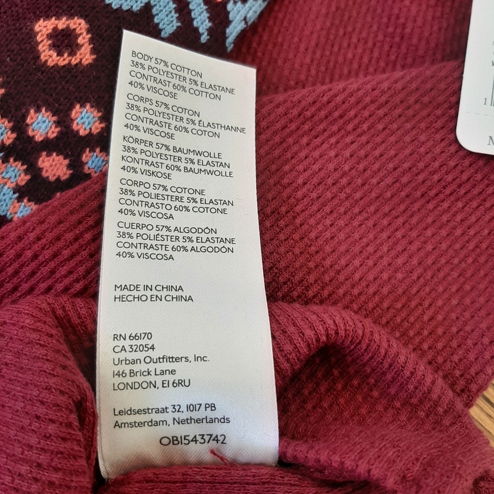 Women's, FREE People, Mikah Layering Cuff Top. Wine Combo - Picture 3 of 13